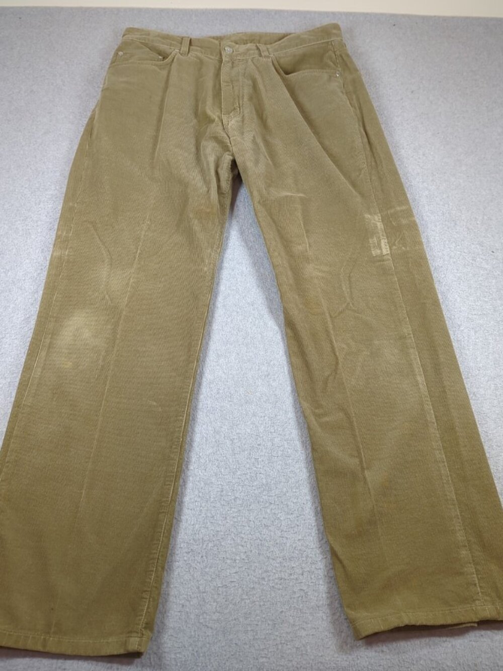 Lacoste Corduroy Pants Men's 34x31 Light Brown Straight Leg Casual Preppy